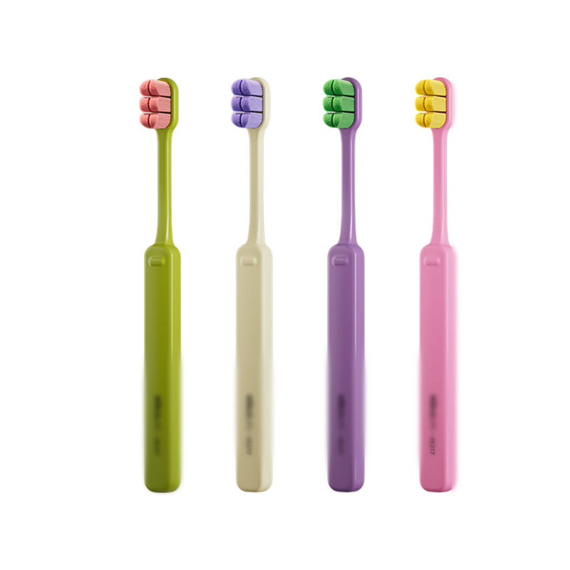 Fluffy cloud-soft Toothbrush Purple